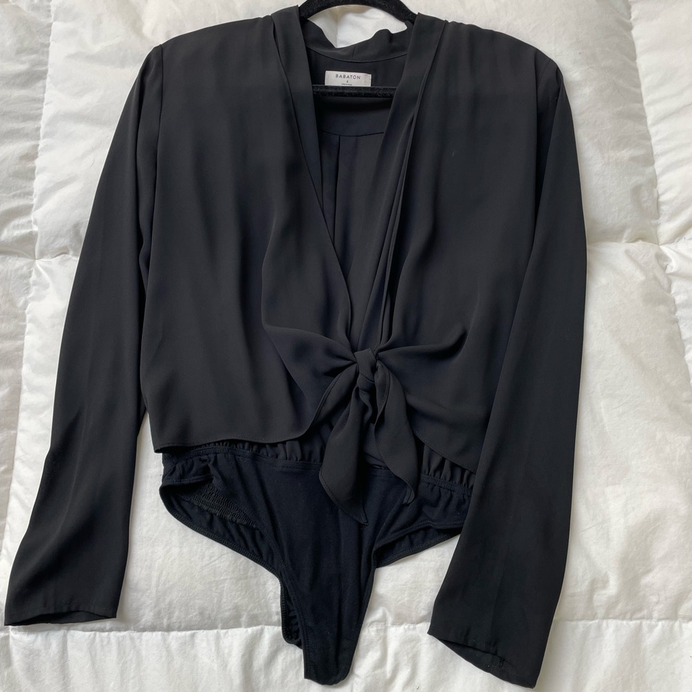 Aritzia Babaton Wrap Blouse / Bodysuit